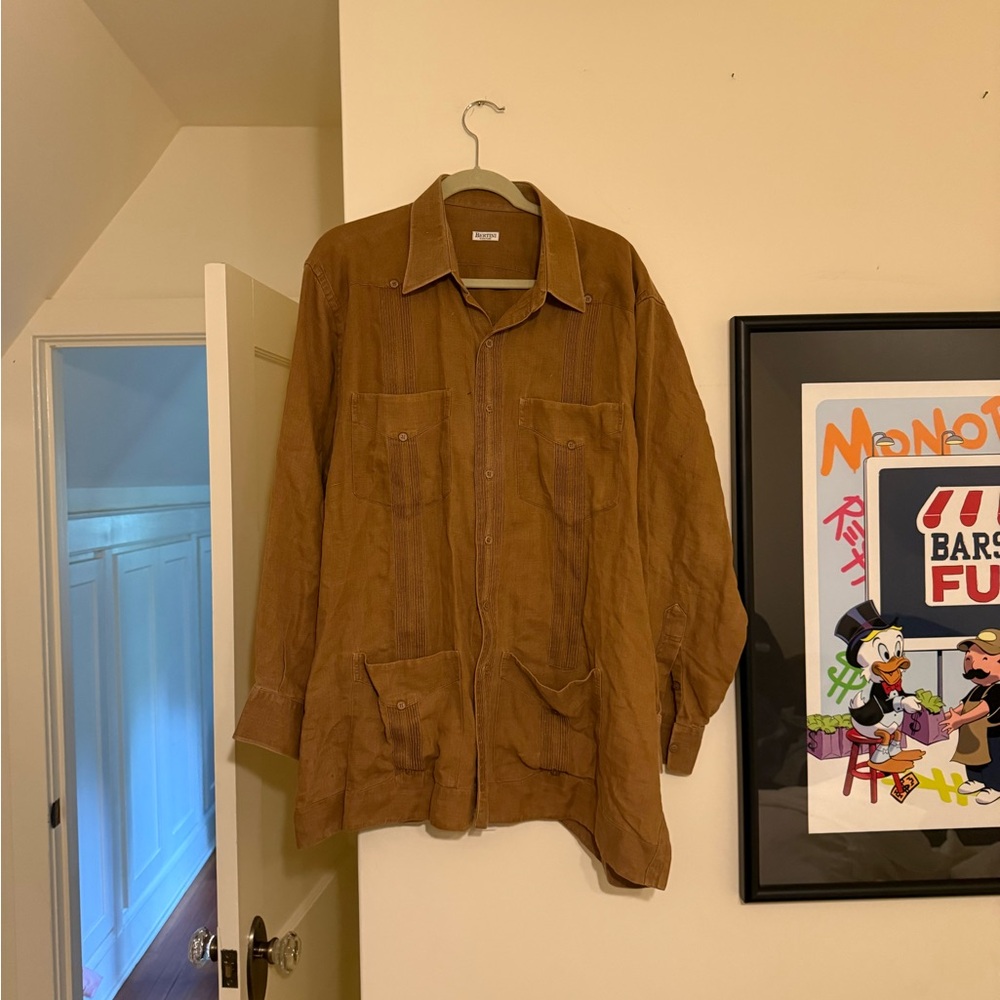Brioni Brown Lightweight Shirt Jacket